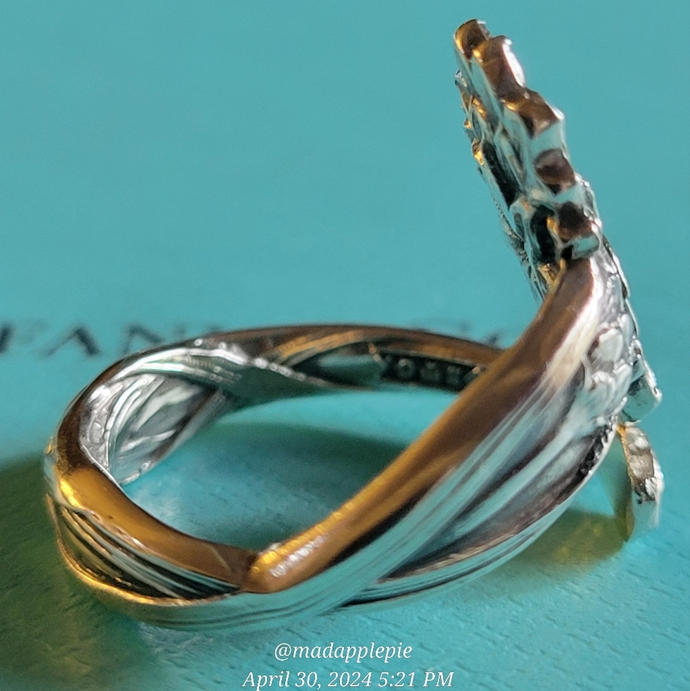 1885 Tiffany & Co. Ragged Sailor Spoon Ring in Sterling Silver Luxury Vintage 37 - Picture 8 of 14